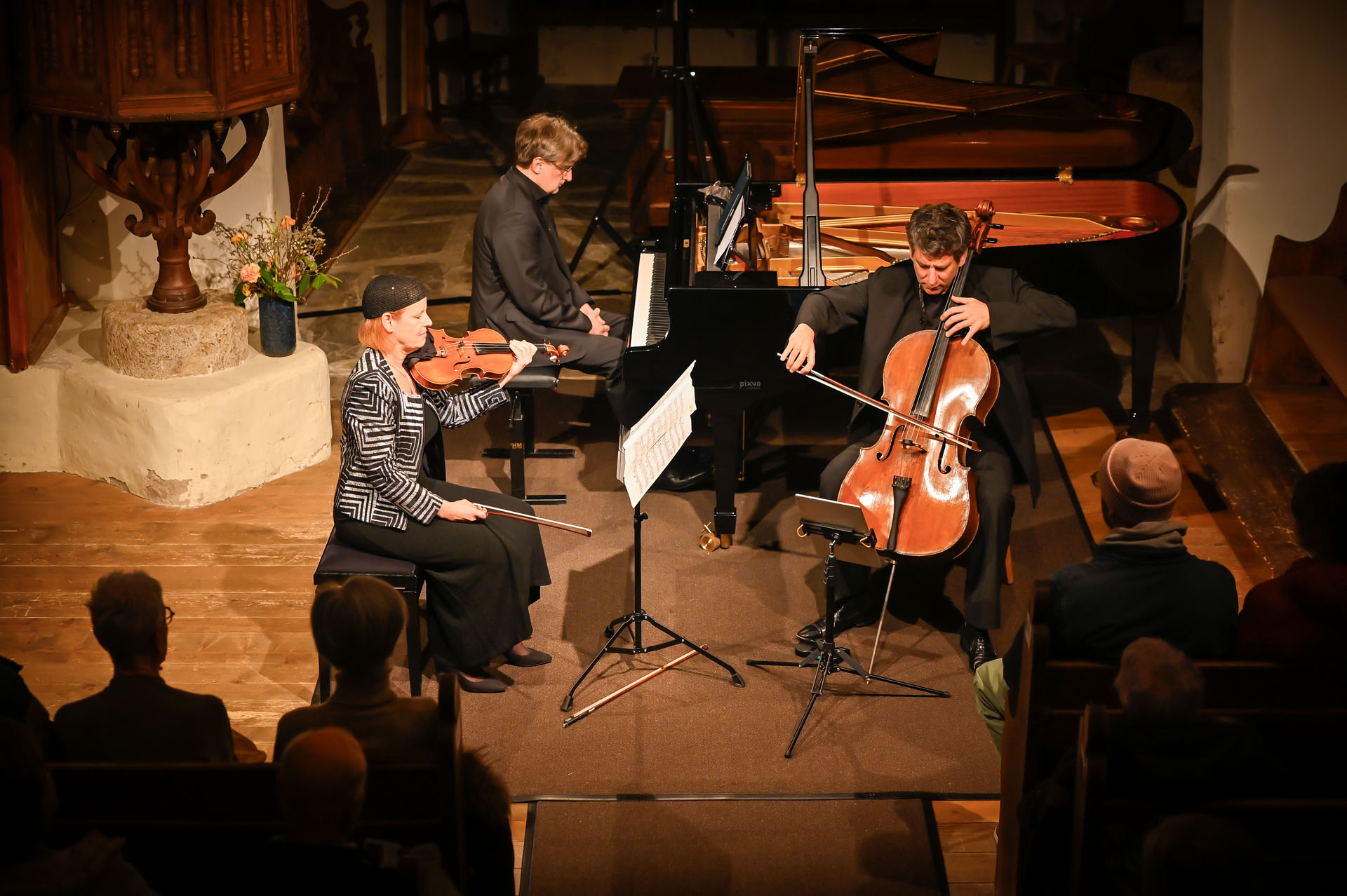 TrioVanBeethoven en concert au Temple de Vers-l’Église lors du Festival Musique & Neige